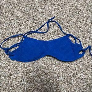 blue bikini top
